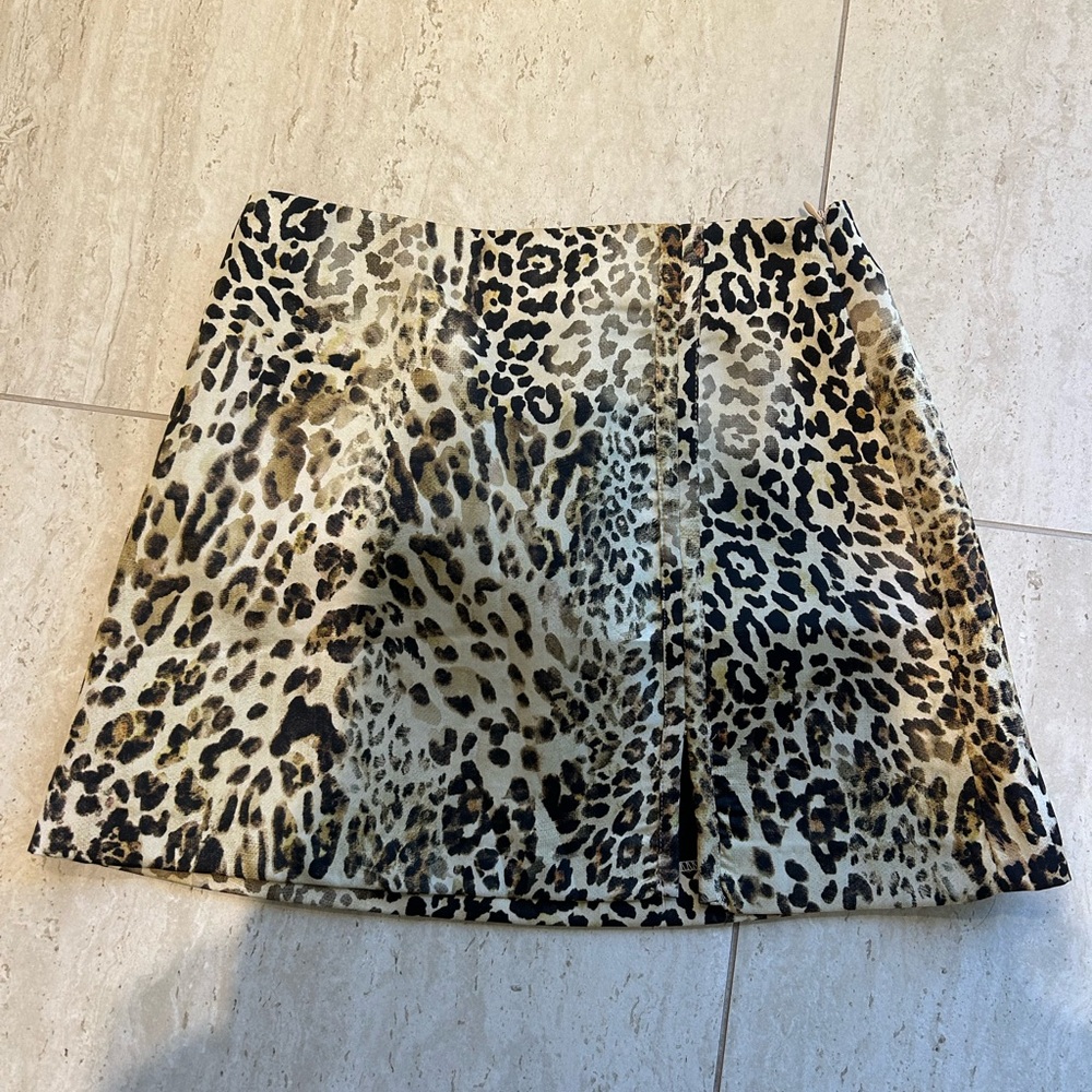 Zara Leopard Print Mini Skirt